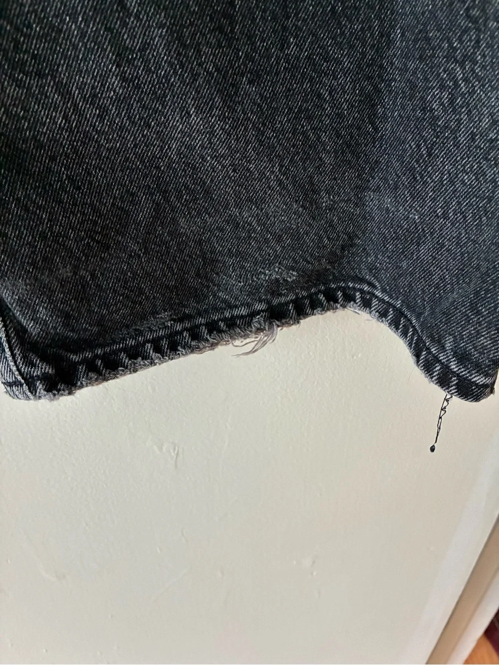 Agolde Black High-Rise Wide Leg Jeans - Picture 8 of 8